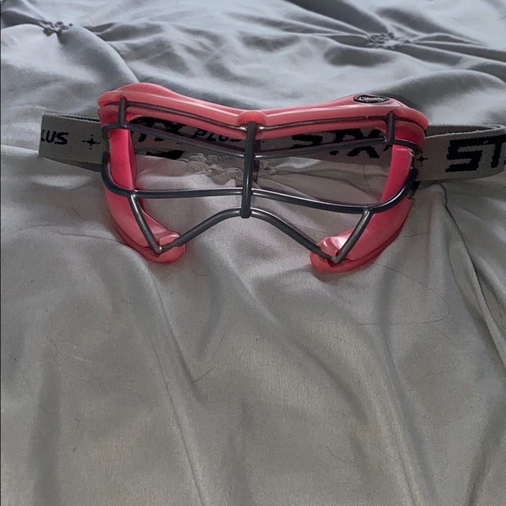 STX pink lacrosse goggles!